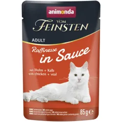 ANIMONDA Vom Feinsten Raffinesse kurczak, cielęcina w sosie 85g